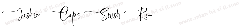 Joshico Caps Swsh Re字体转换